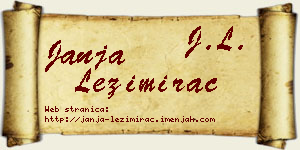 Janja Ležimirac vizit kartica